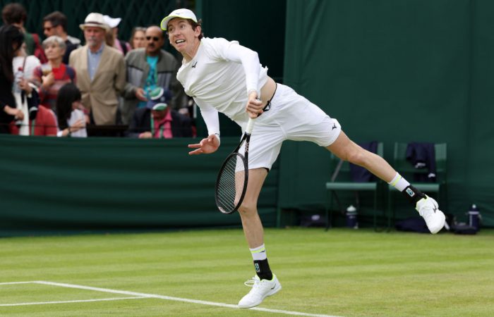 John-Patrick Smith at Wimbledon. Picture: Getty Images