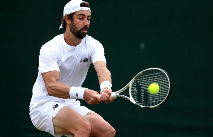 Jordan Thompson in action at Wimbledon 2024. Picture: Getty Images