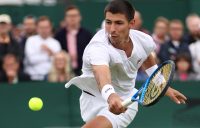 Alexei Popyrin in action at Wimbledon 2024. Picture: Getty Images