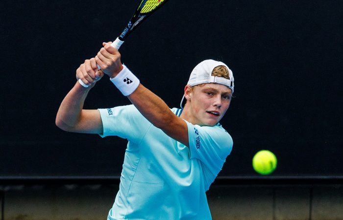 Cruz Hewitt in action. Picture: Tennis Australia