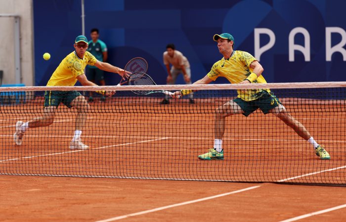 John Peers and Matt Ebden down Germans Dominik Koepfer and Jan-Lennard Struff to reach the Olympic men's doubles semifinals. Photo: Getty Images