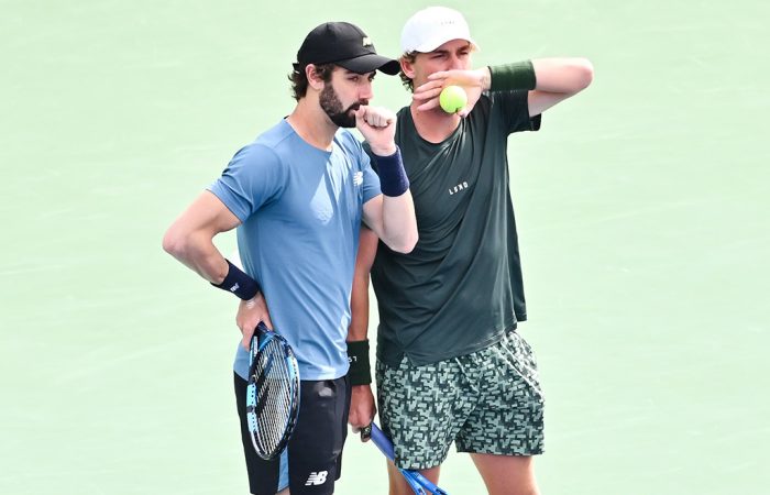 Jordan Thompson and Max Purcell. Picture: Getty Images