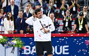 Alexei Popyrin reacts to winning his first ATP Masters 1000 title in Montreal. Photo: Getty Images