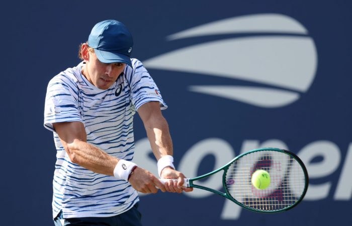 Alex de Minaur in action at US Open 2024. Picture: Getty Images