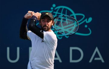 Jordan Thompson in action in Washington. Photo: Getty Images