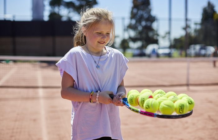 Tennis Australia will be the first national sporting organisation to sign on to TreadLightly’s new sports ball recycling program. Photo: Kit Haselden