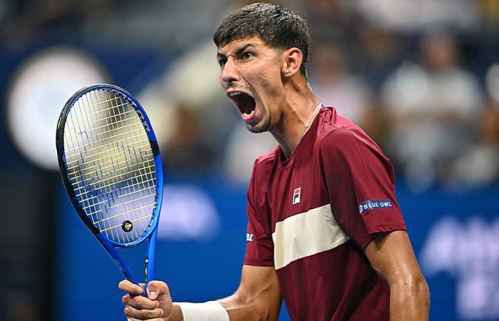 Alexei Popyrin celebrates at US Open 2024; Getty Images