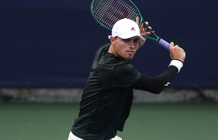 Australia's Chris O'Connell defeats Nicolas Jarry of Chile in the first round of the 2024 US Open. Photo: Getty Images