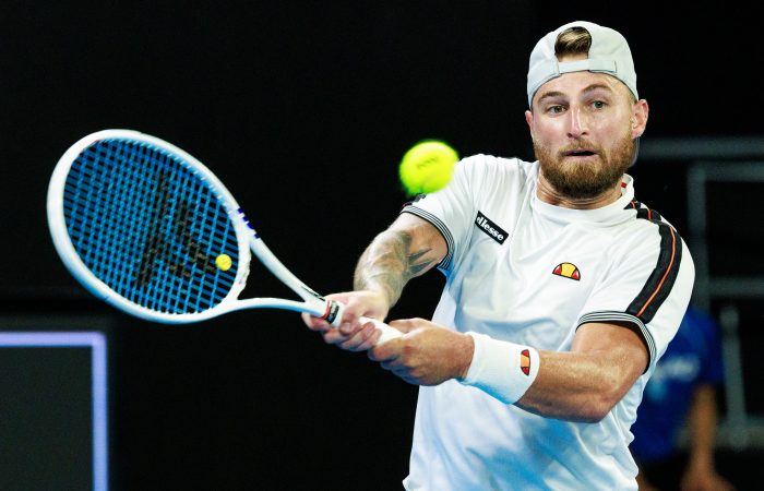 Omar Jasika in action. Picture: Tennis Australia