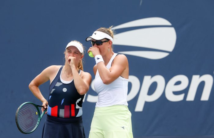 Ellen Perez and American partner Nicole Melichar-Martinez at US Open 2024. Picture: Getty Images