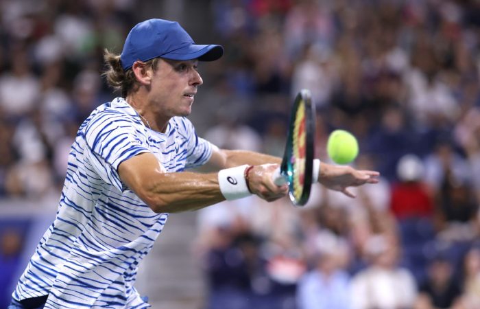 Alex de Minaur in action at US Open 2024. Picture: Getty Images