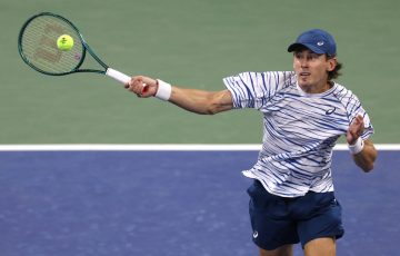 Alex de Minaur in action at US Open 2024. Picture: Getty Images