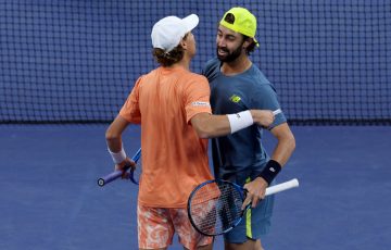 Max Purcell and Jordan Thompson at US Open 2024. Picture: Getty Images