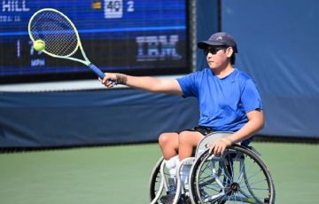 Jin Woodman at US Open 2024. Picture: USTA