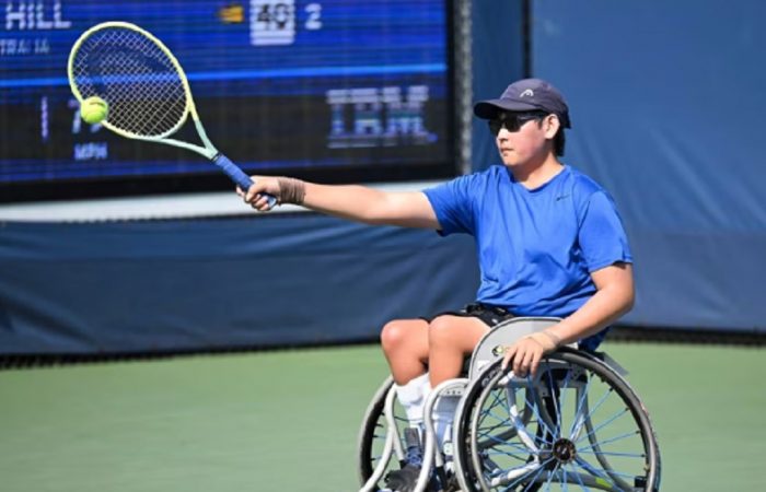 Jin Woodman at US Open 2024. Picture: USTA