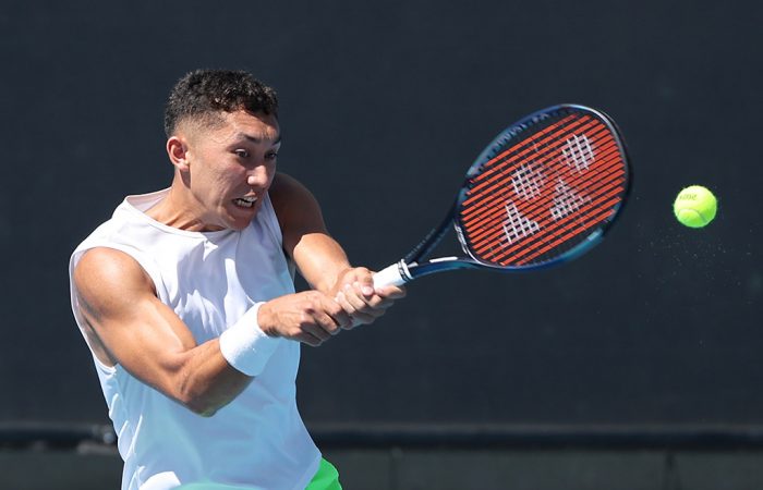 James McCabe in action. Photo: Tennis Australia