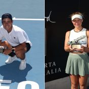 Playford champions Rinky Hijikata (L) and Maddison Inglis.