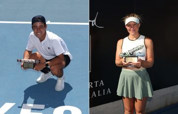 Playford champions Rinky Hijikata (L) and Maddison Inglis.