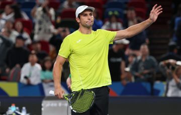 Aleksandar Vukic at the Rolex Shanghai Masters; Getty Images 