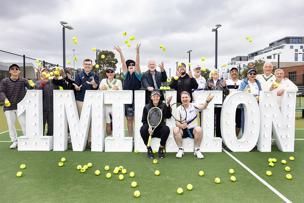 Aussie Tennis hits one million hours of court hire as participation soars