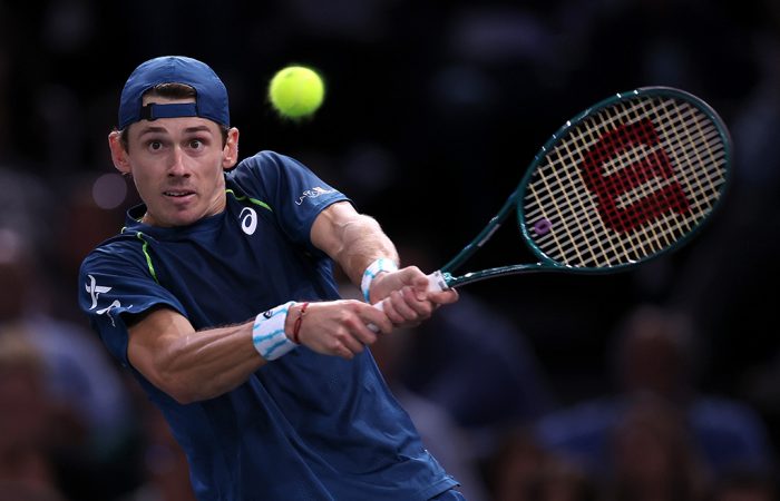 Alex De Minaur has moved into the top eight after his run to the Paris Masters quarterfinals. Photo: Getty Images