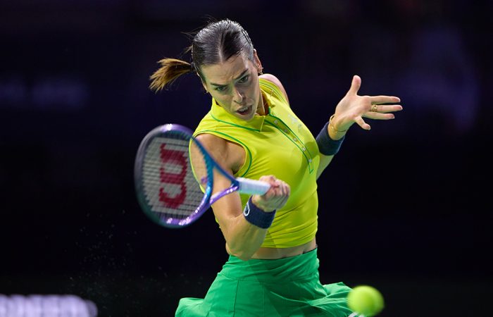 Ajla Tomljanovic required treatment for a left leg injury during her loss to Rebecca Sramkova. Photo: Getty Images