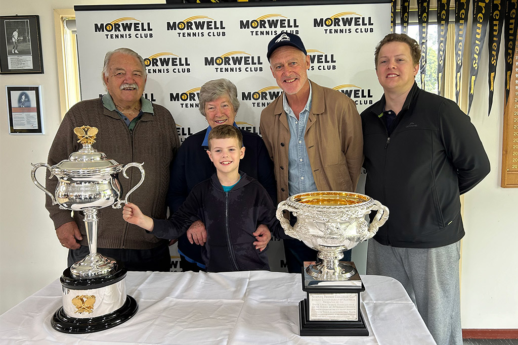 AO trophies visit Morwell, honouring historic tennis legacy