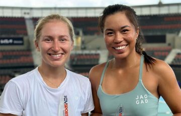 Daria Saville and Lizette Cabrera (Tennis Queensland)