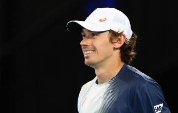 Alex de Minaur is targeting his first Australian Open quarterfinal. [Getty Images]