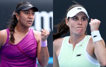 Destanee Aiava (L) and Kimberly Birrell won their final-round qualifying matches at Australian Open 2025. [photo: Tennis Australia]