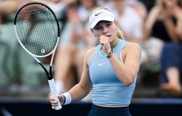 Emerson Jones claims a  main-draw win in her Adelaide International debut; Getty Images 