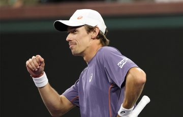 Alex de Minaur at Indian Wells. (Getty Images)